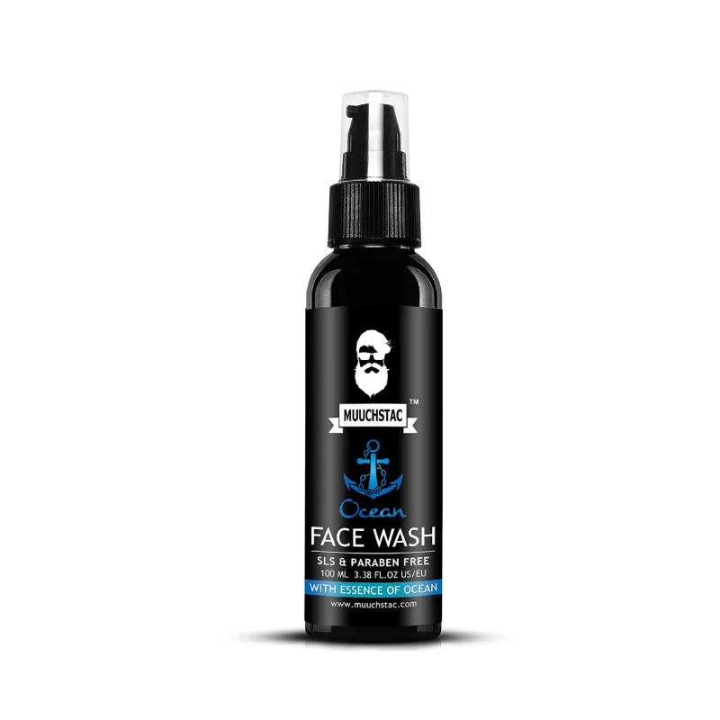 Muuchstac Ocean Face Wash for Men 100ml | Deep Clean & Fresh Skin